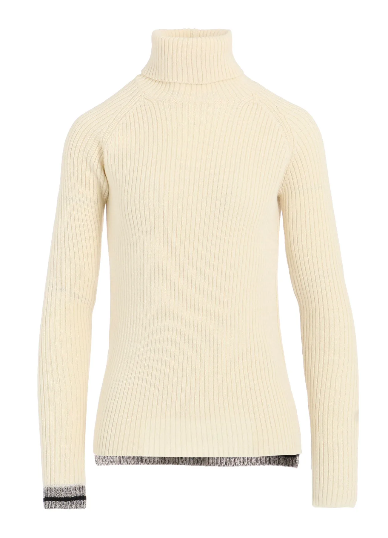 RIBBED HIGH NECK PULLOVER sold by Yohji Yamamoto product image thumbnail 2