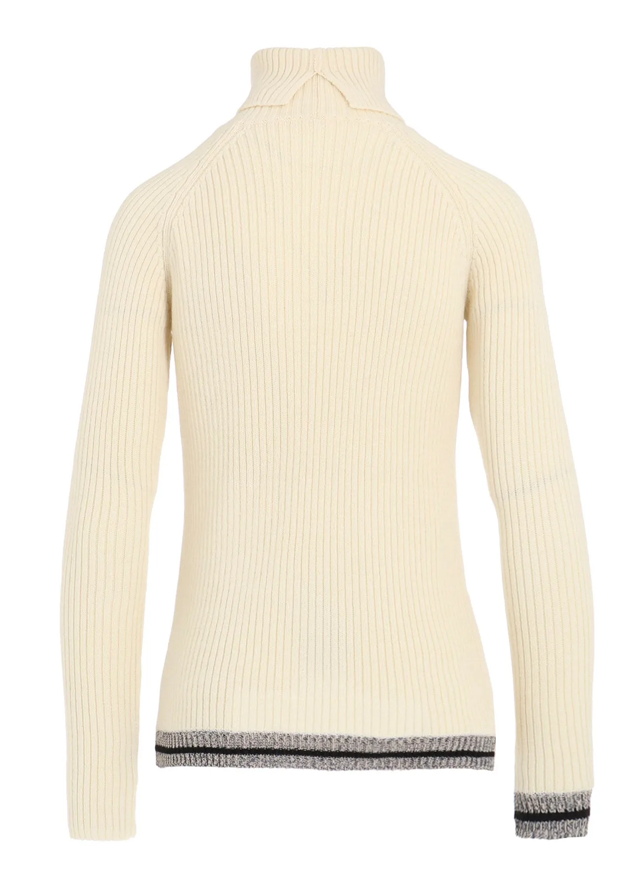 RIBBED HIGH NECK PULLOVER sold by Yohji Yamamoto product image thumbnail 3