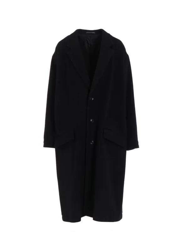 WOOL MOSSER 3-BUTTON TAILORED COAT sold by Yohji Yamamoto