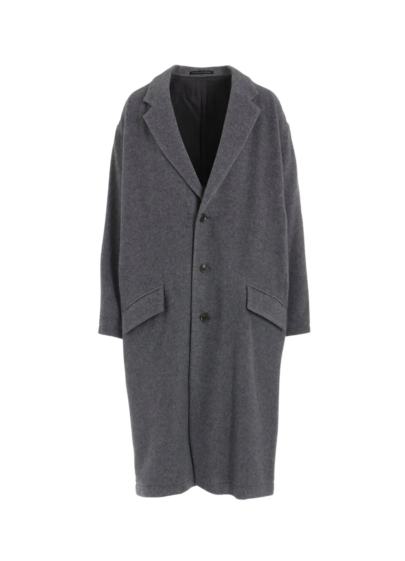 WOOL MOSSER 3-BUTTON TAILORED COAT sold by Yohji Yamamoto