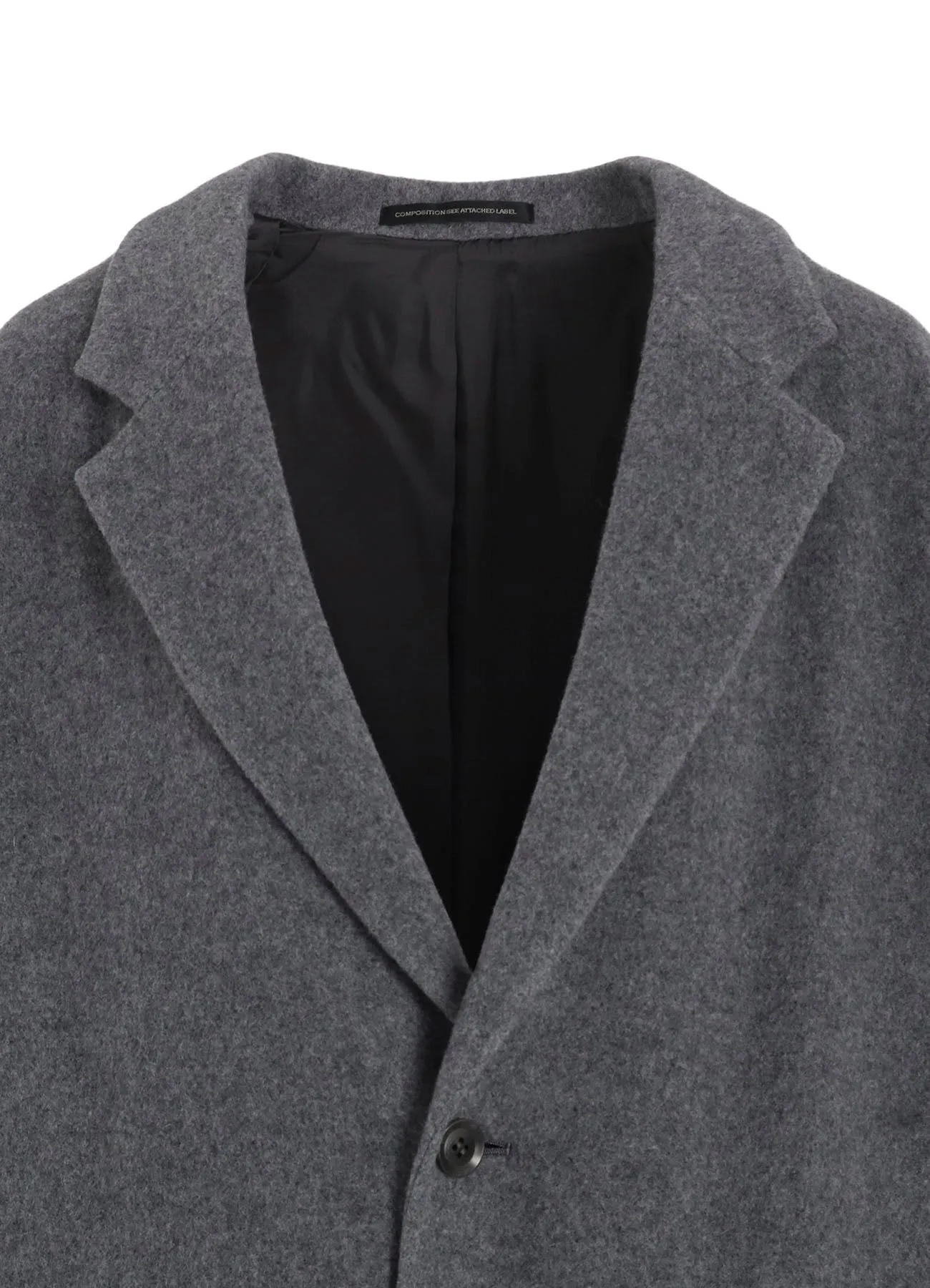 WOOL MOSSER 3-BUTTON TAILORED COAT sold by Yohji Yamamoto product image thumbnail 5