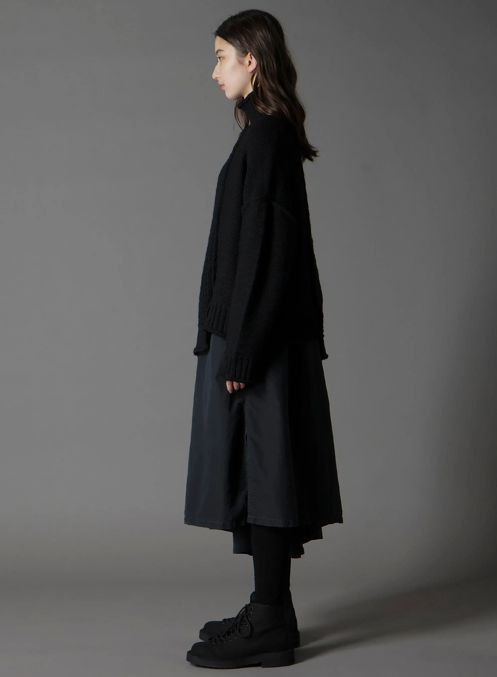 ROVING SLUB WOOL UNBALANCE TURTLENECK sold by Yohji Yamamoto product image thumbnail 3