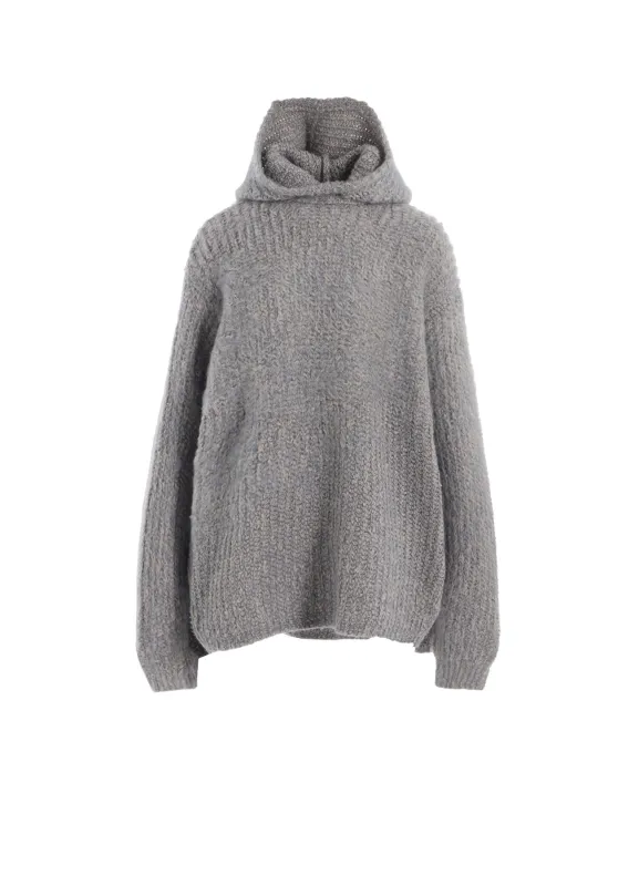 FLEECE RAISED HOODIE sold by Yohji Yamamoto