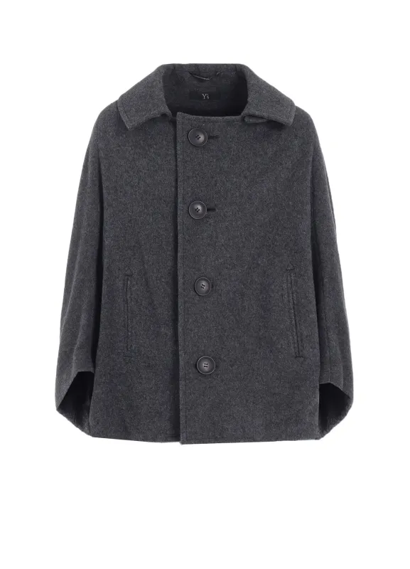 AIRY MOSSER IRREGULAR SLEEVE SHORT COAT sold by Yohji Yamamoto