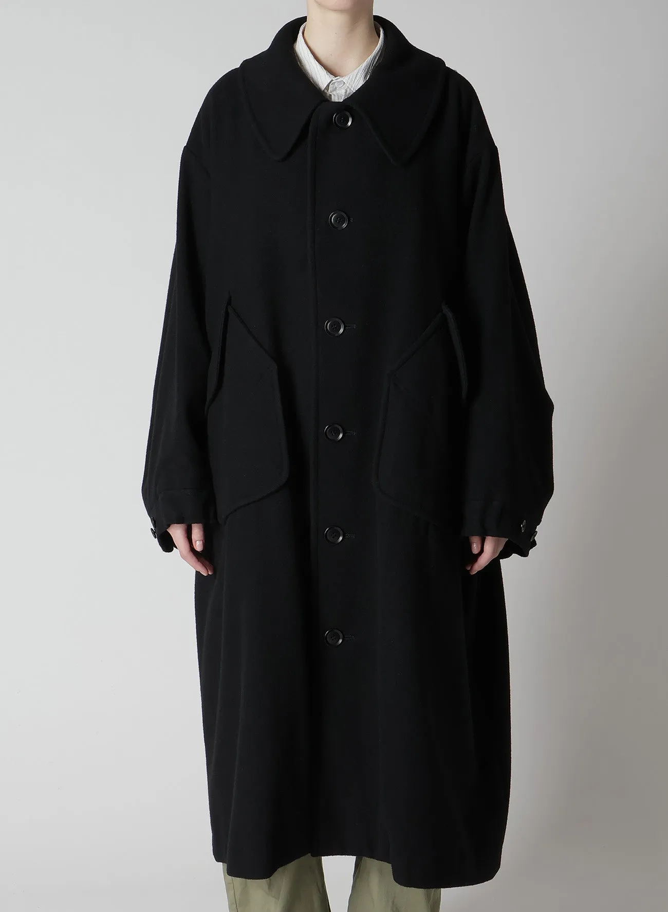 AIRY MOSSER BIG POCKET COAT sold by Yohji Yamamoto product image thumbnail 5
