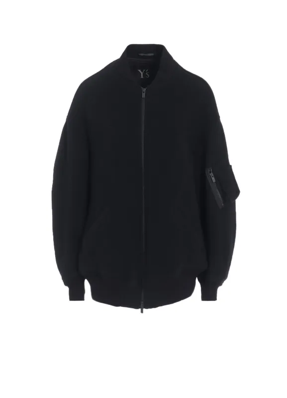 WOOL DOUBLE-FACED MOSSER MA-1 sold by Yohji Yamamoto