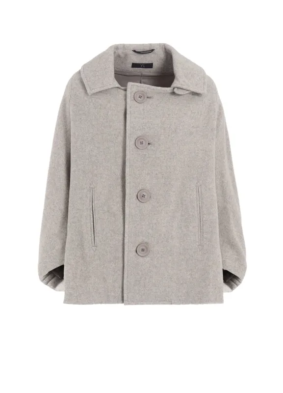 AIRY MOSSER IRREGULAR SLEEVE SHORT COAT sold by Yohji Yamamoto
