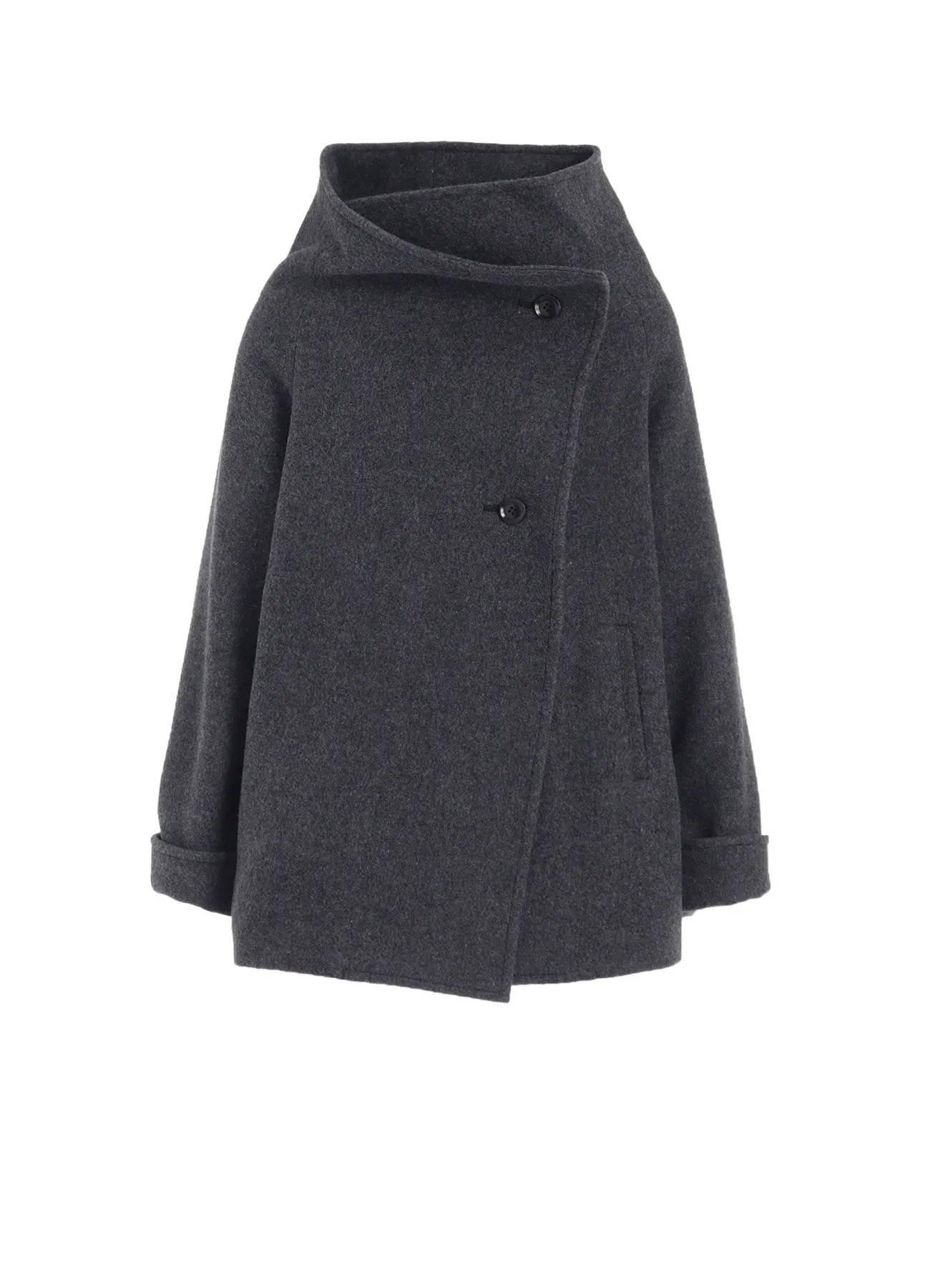 AIRY MOSSER WRAP COAT sold by Yohji Yamamoto