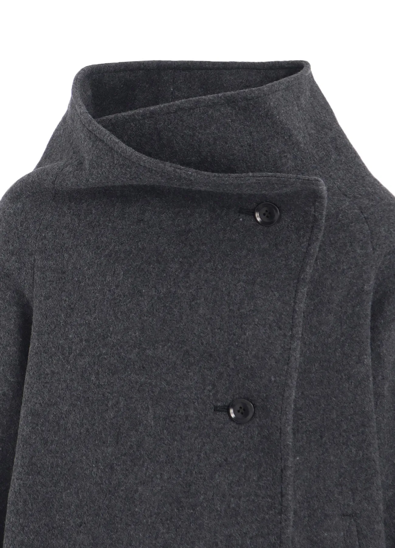 AIRY MOSSER WRAP COAT sold by Yohji Yamamoto product image thumbnail 5