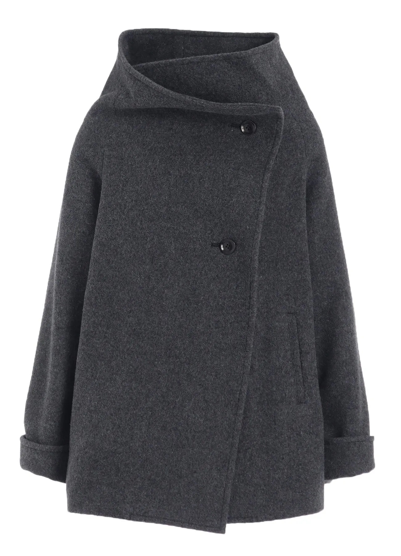 AIRY MOSSER WRAP COAT sold by Yohji Yamamoto product image thumbnail 2
