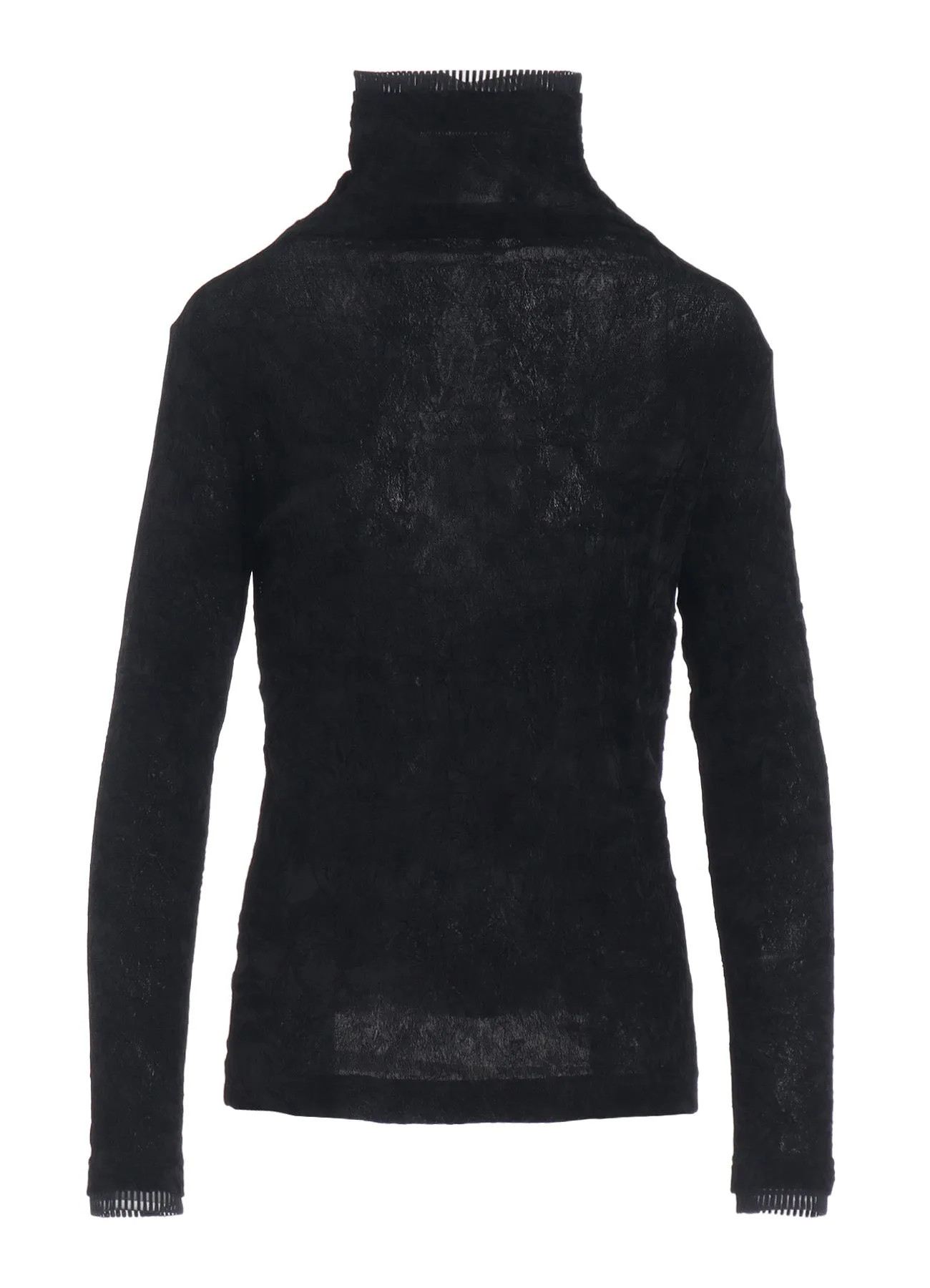 FLOCKED TULLE HIGH NECK T sold by Yohji Yamamoto product image thumbnail 2