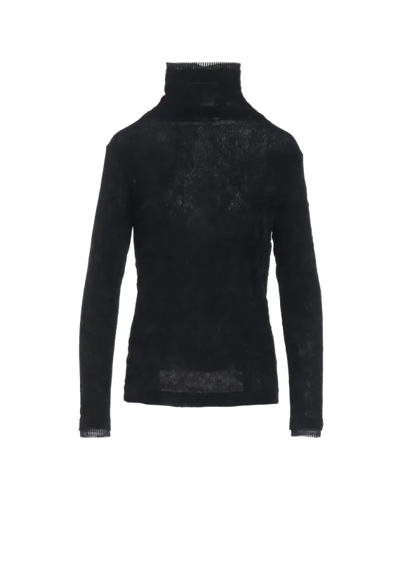FLOCKED TULLE HIGH NECK T sold by Yohji Yamamoto