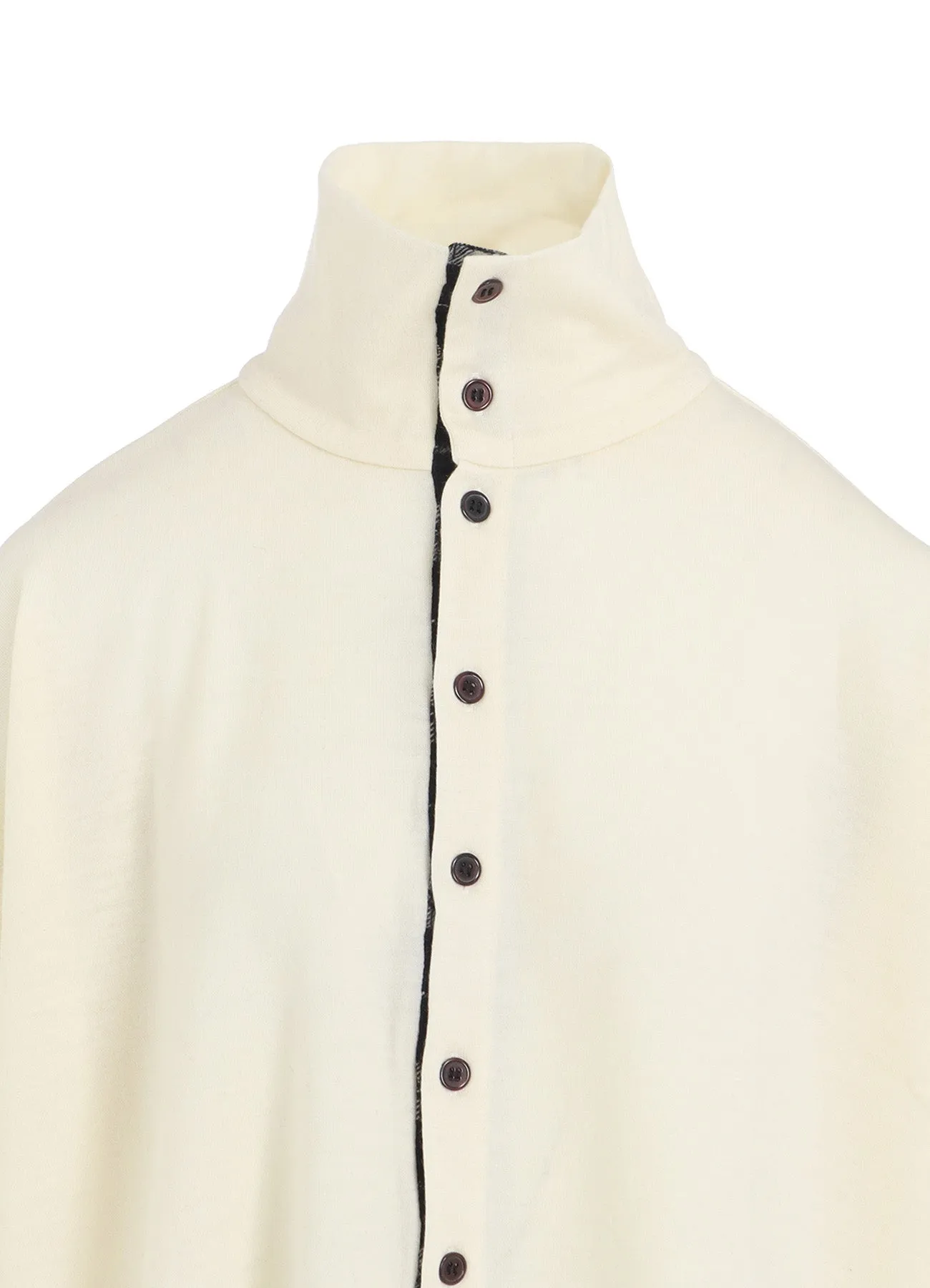 MILLED PLAID WOOL CARDIGAN sold by Yohji Yamamoto product image thumbnail 5