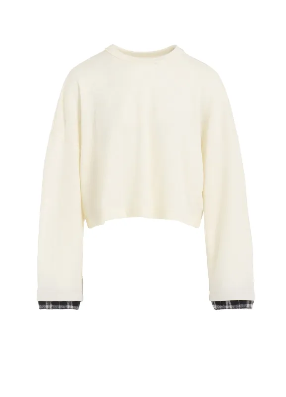 MILLED PLAID WOOL SHORT T sold by Yohji Yamamoto