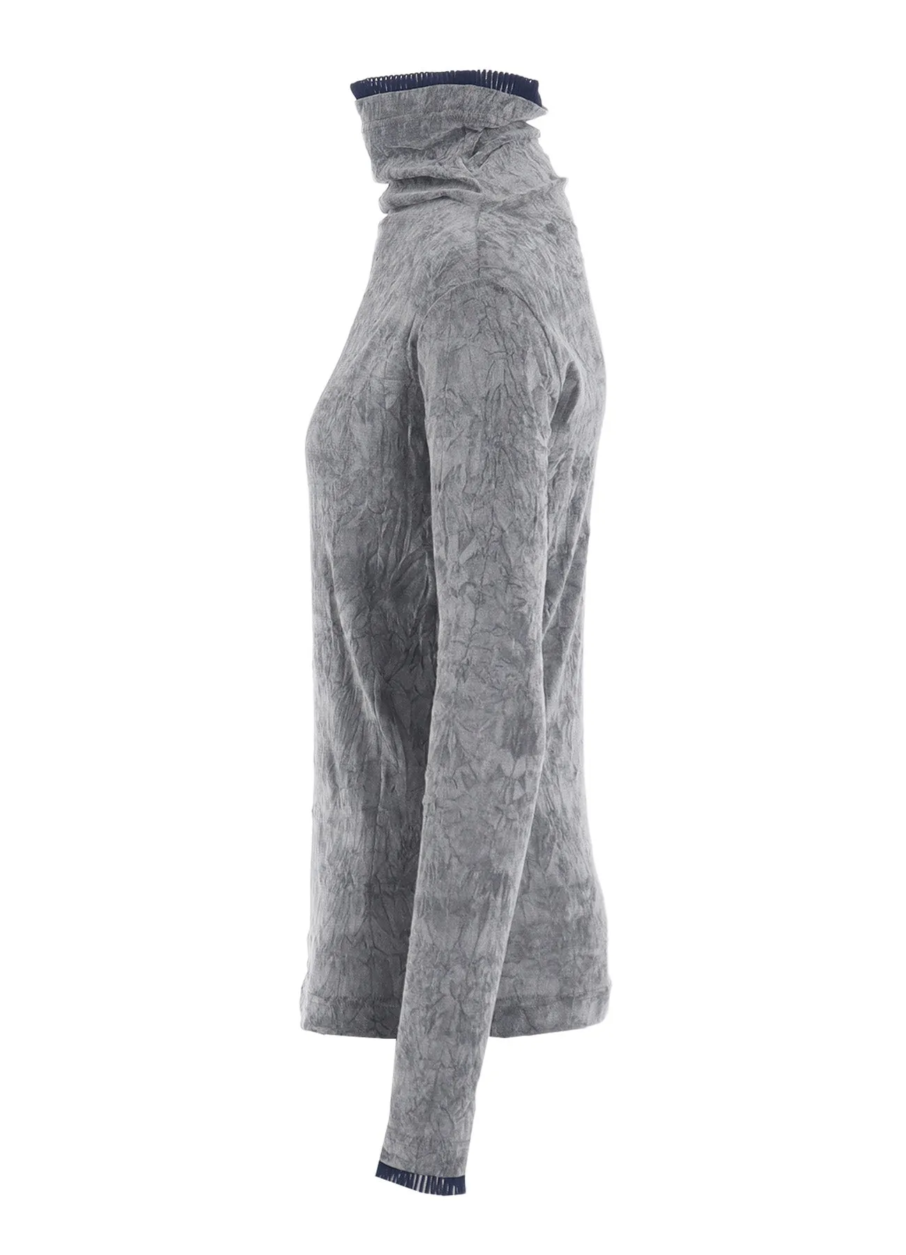 FLOCKED TULLE HIGH NECK T sold by Yohji Yamamoto product image thumbnail 3