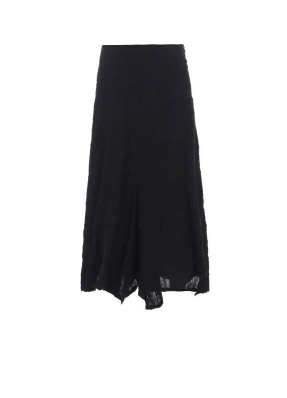 MILLED COTTON WOOL PLAID SKIRT PANTS sold by Yohji Yamamoto