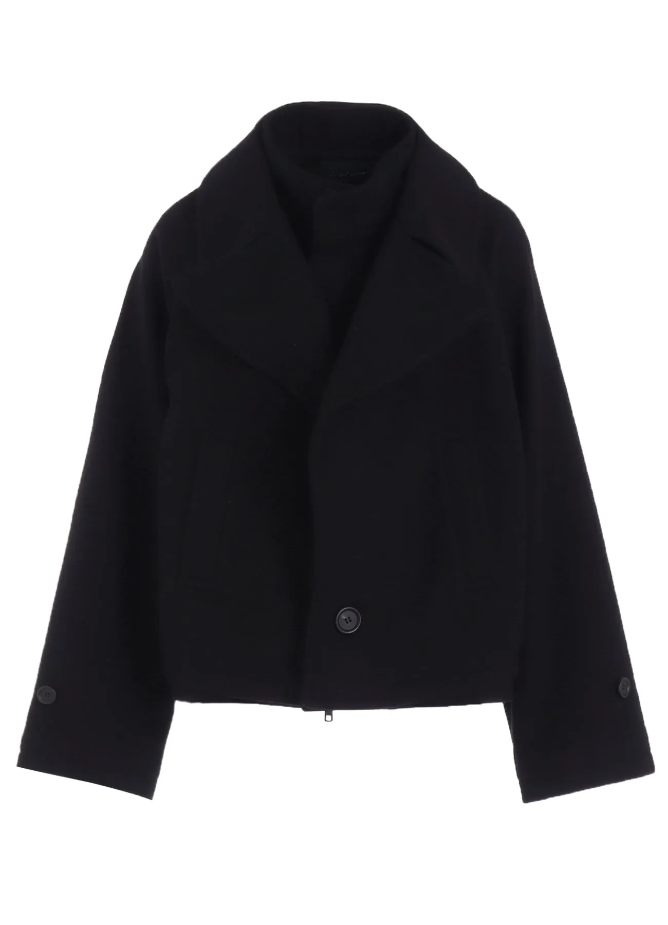 MELTON SHORT COAT sold by Yohji Yamamoto product image thumbnail 4