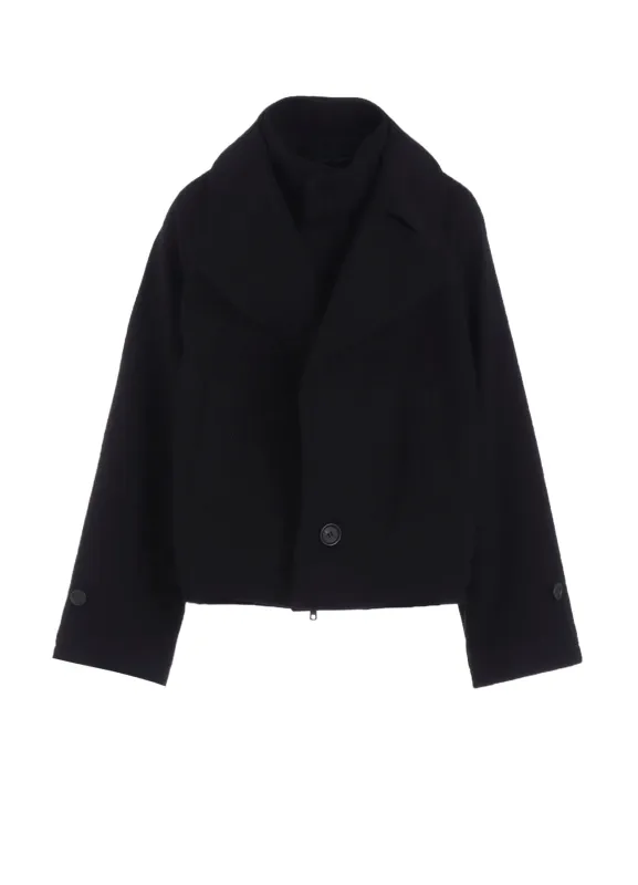 MELTON SHORT COAT sold by Yohji Yamamoto