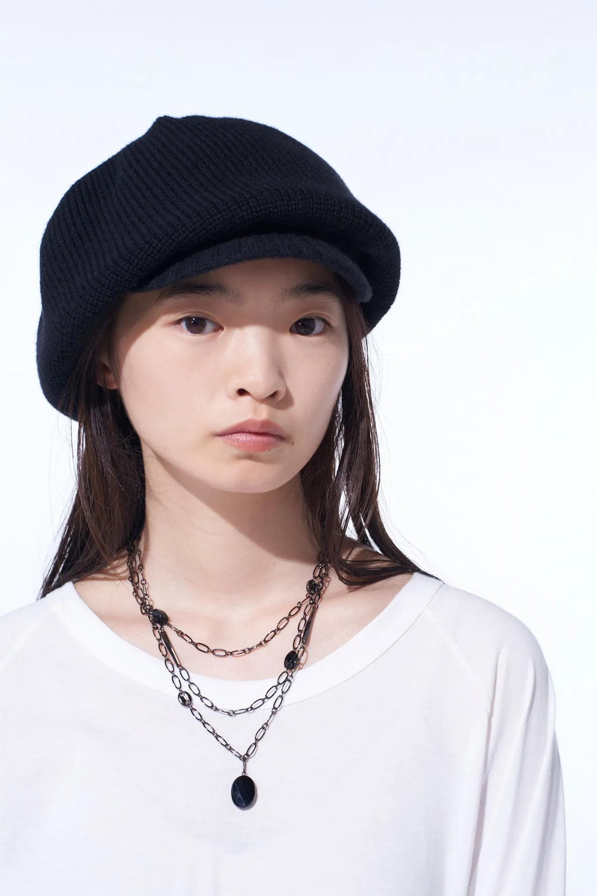 WOOL NYLON KNIT CASQUETTE sold by Yohji Yamamoto product image thumbnail 3