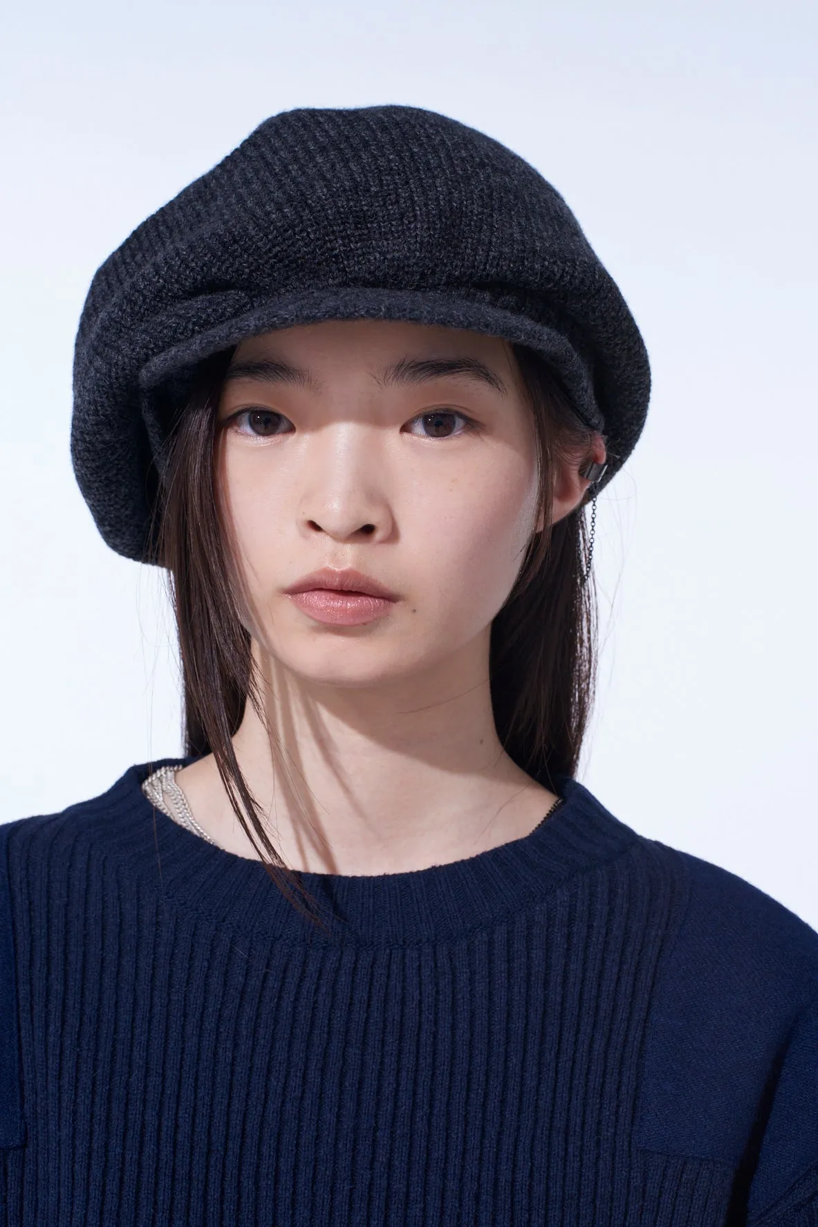 WOOL NYLON KNIT CASQUETTE sold by Yohji Yamamoto product image thumbnail 2