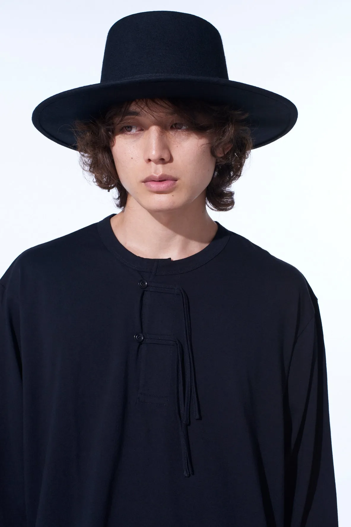 WOOL FELT WIDE BRIM HAT sold by Yohji Yamamoto product image thumbnail 2