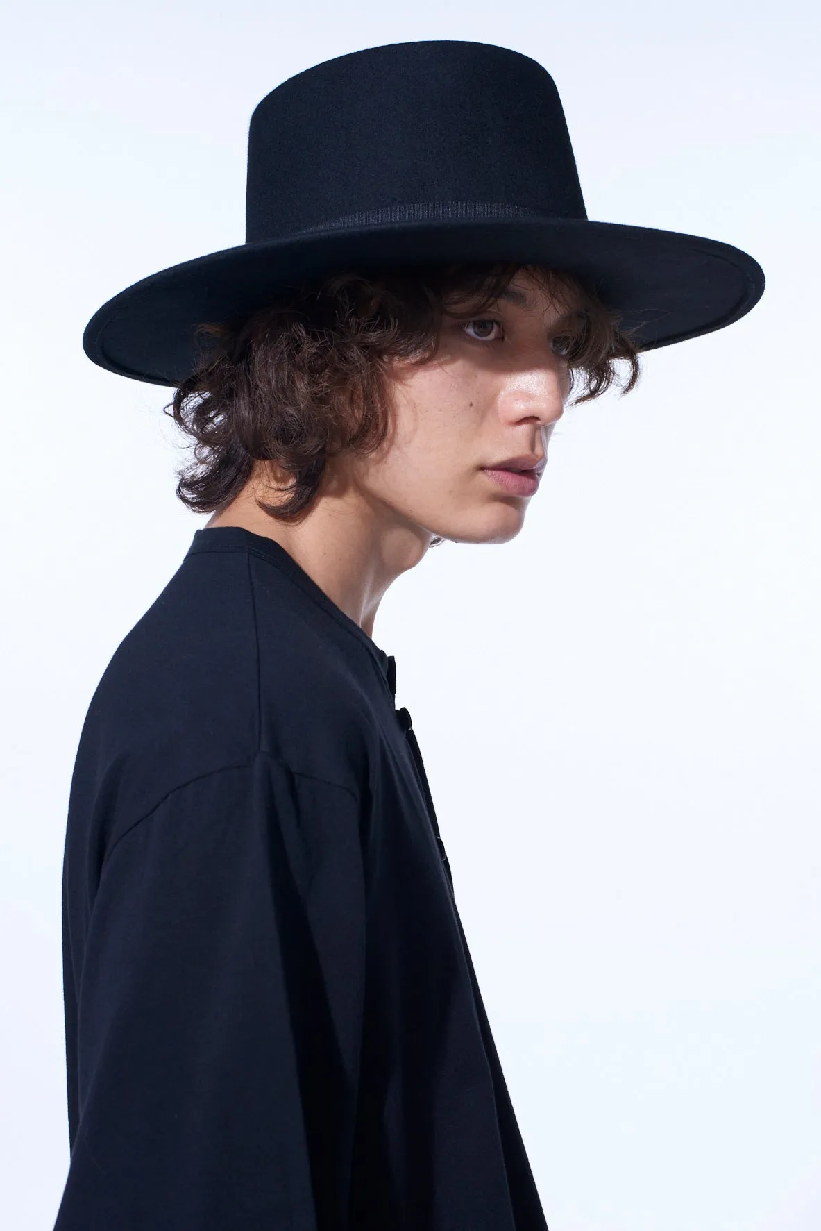 WOOL FELT WIDE BRIM HAT sold by Yohji Yamamoto product image thumbnail 5