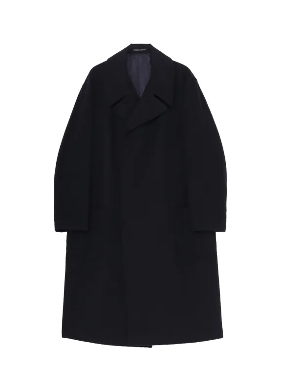 AIRY MOSSER SNAP BUTTON LONG COAT sold by Yohji Yamamoto