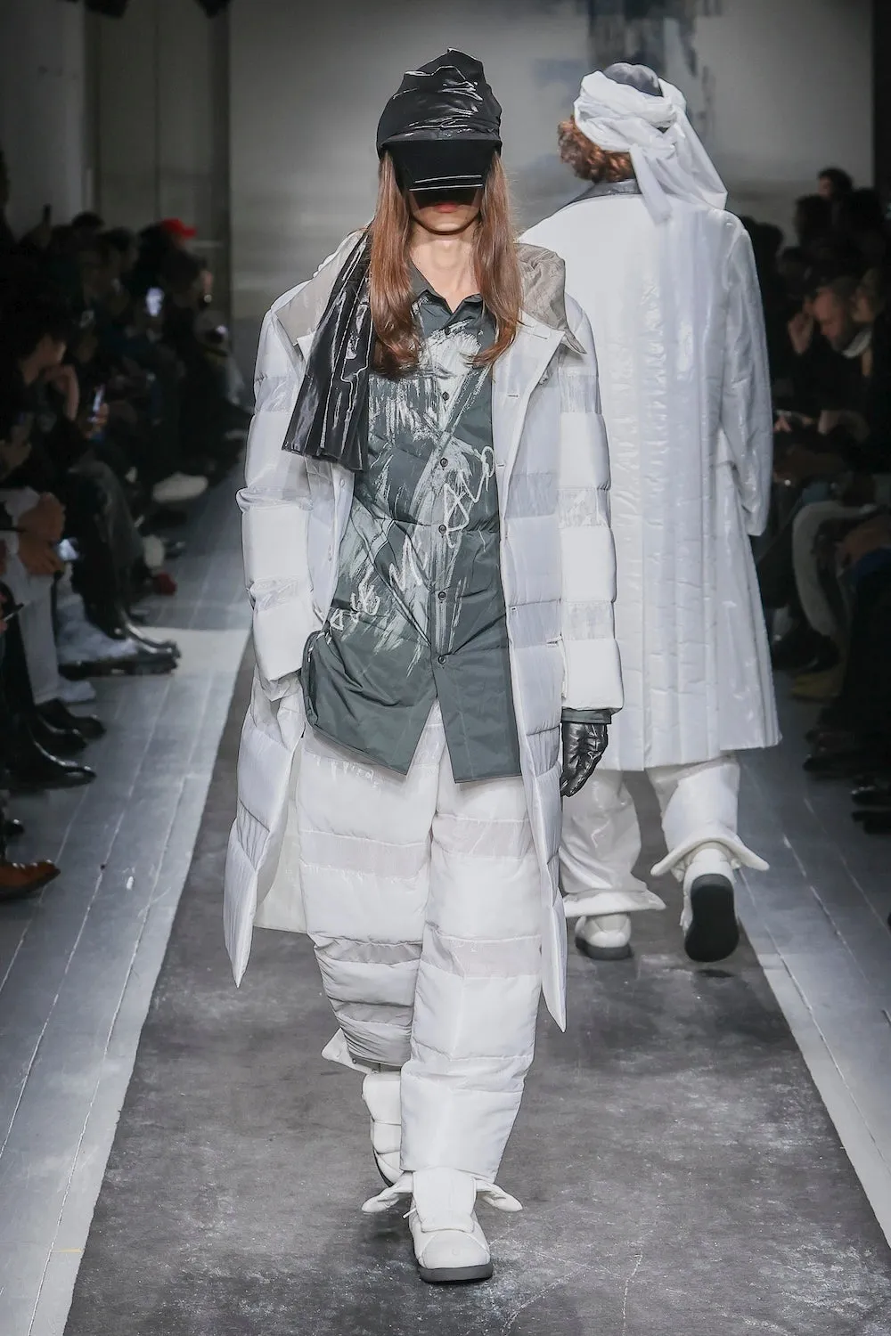 Y MESSAGE PRINTED PADDED BLOUSE sold by Yohji Yamamoto product image thumbnail 2