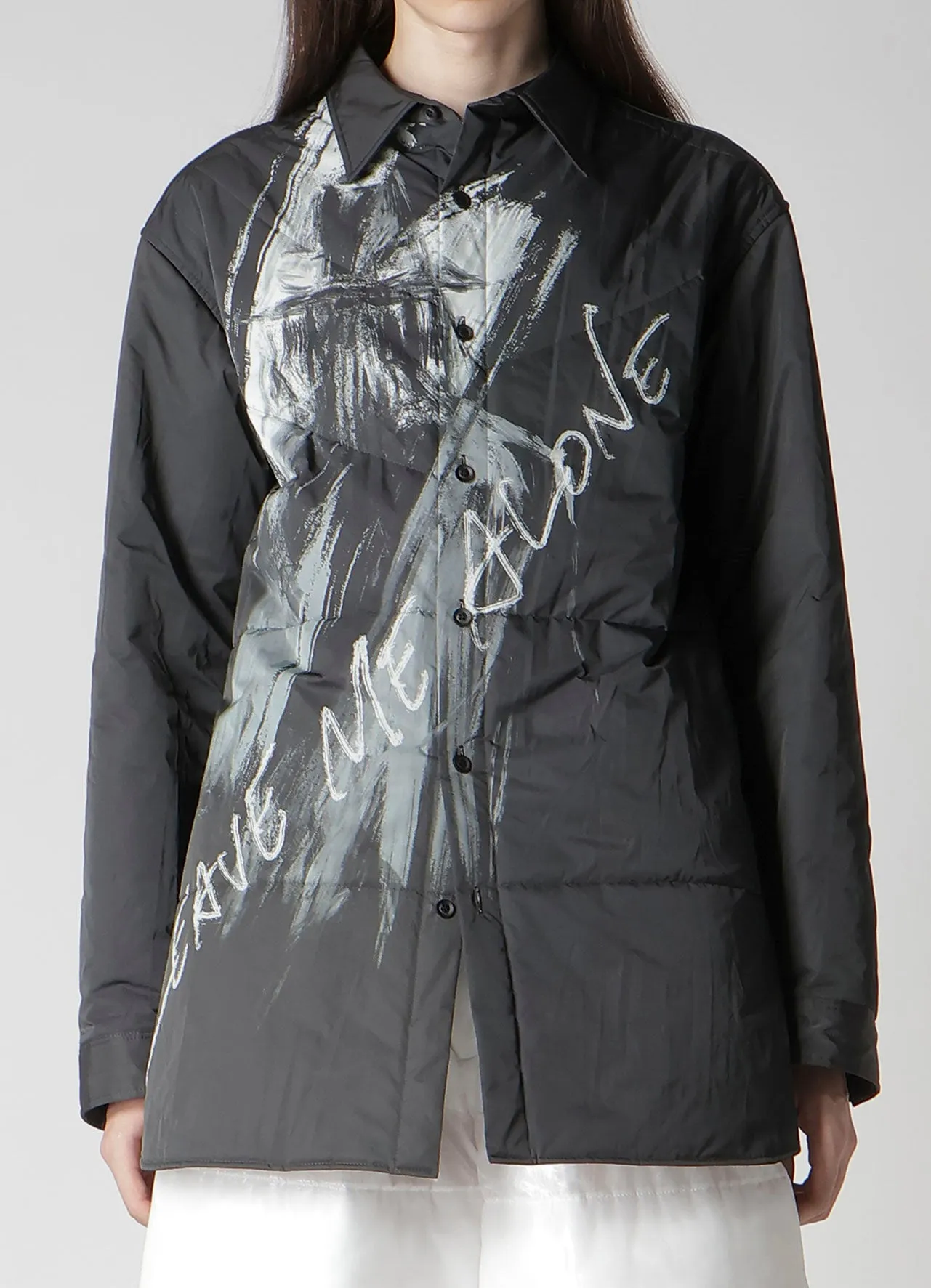 Y MESSAGE PRINTED PADDED BLOUSE sold by Yohji Yamamoto product image thumbnail 3