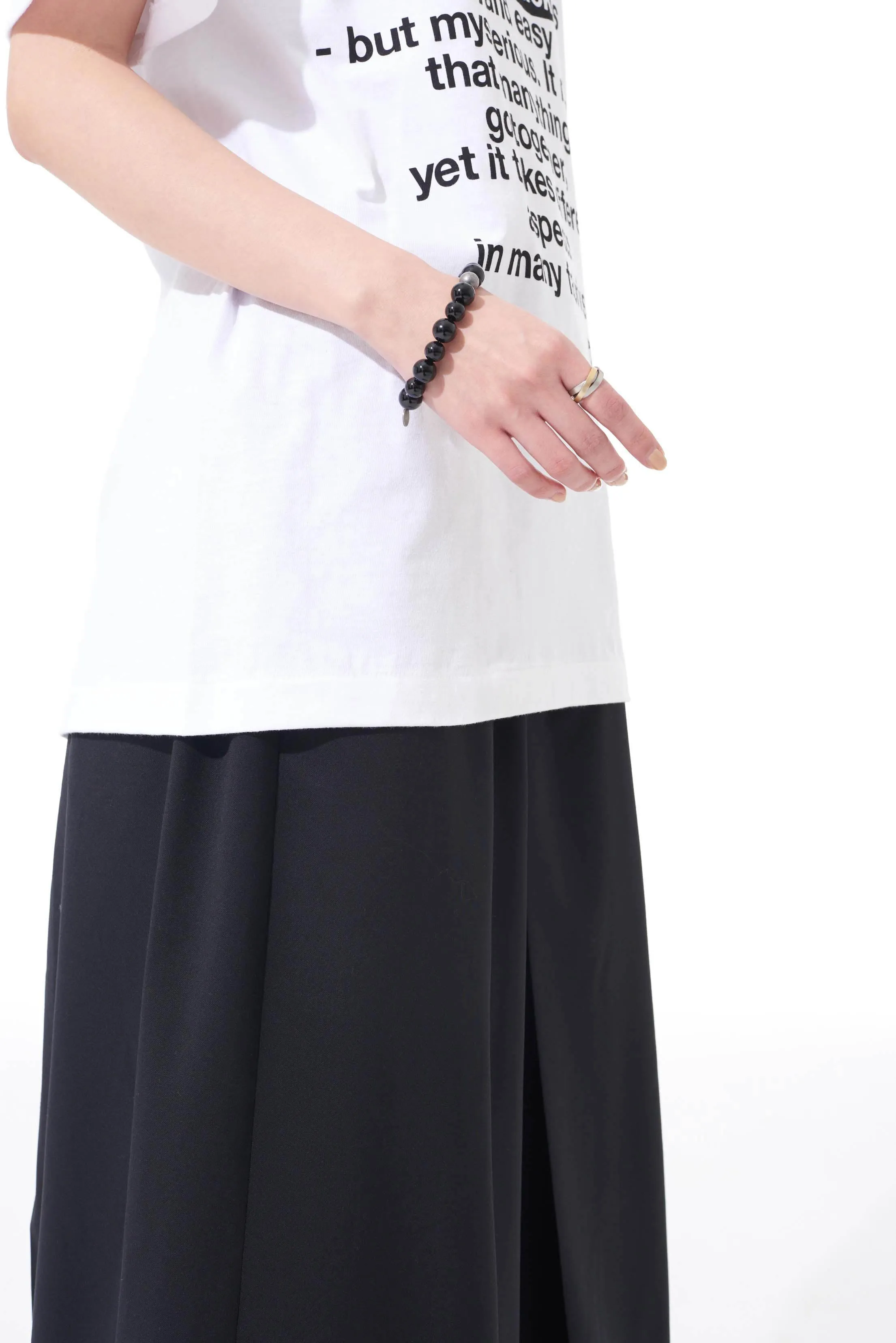 ONYX BEAD BRACELET sold by Yohji Yamamoto product image thumbnail 3