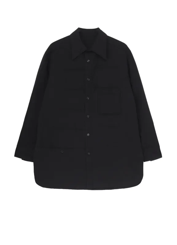 CELLULOSE LAWN PK DETAIL PADDED BLOUSE sold by Yohji Yamamoto