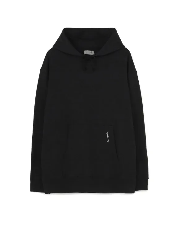 30/10 FLEECE POCKET SIGNATURE PRINT HOODIE sold by Yohji Yamamoto