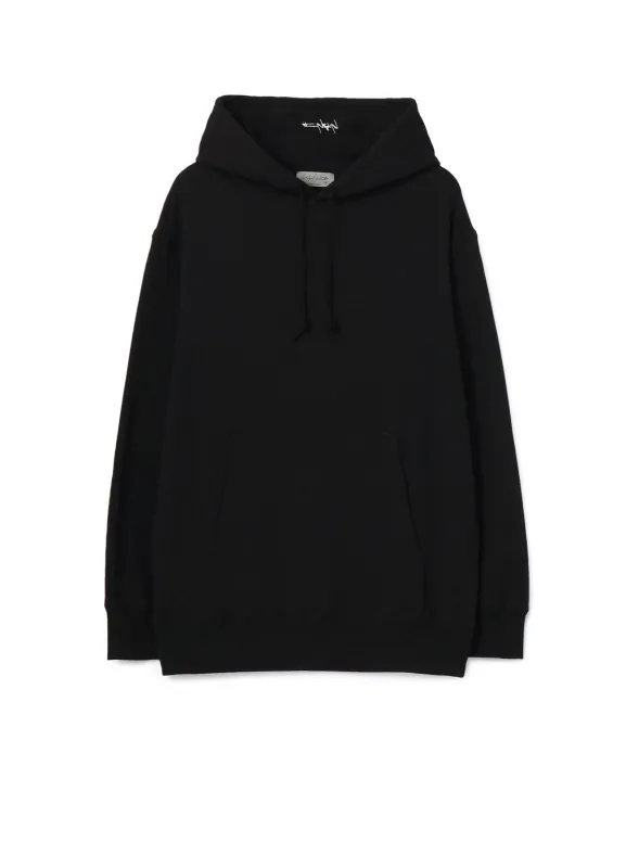 30/10 FLEECE SIGNATURE EMBROIDERY HOODIE sold by Yohji Yamamoto