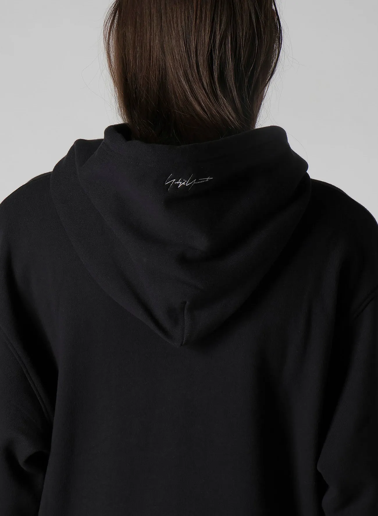 30/10 FLEECE SIGNATURE EMBROIDERY HOODIE sold by Yohji Yamamoto product image thumbnail 5