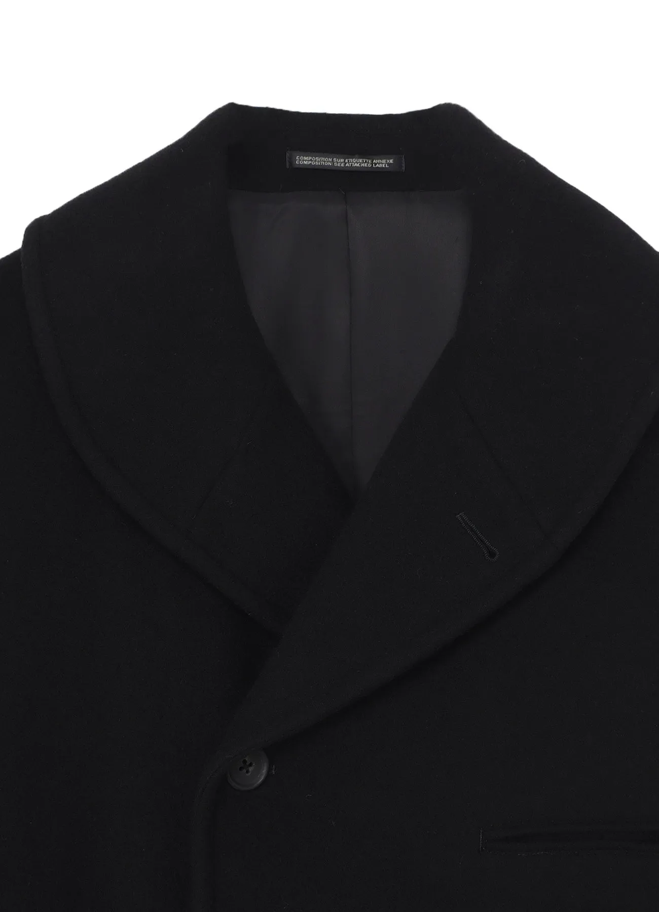 AIRY MOSSER SHAWL COLLAR COAT sold by Yohji Yamamoto product image thumbnail 4