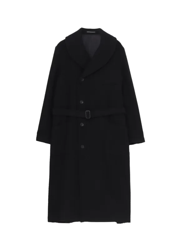 AIRY MOSSER SHAWL COLLAR COAT sold by Yohji Yamamoto