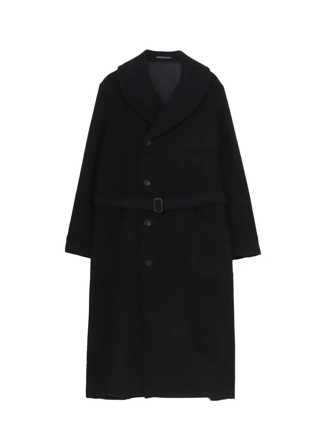 AIRY MOSSER SHAWL COLLAR COAT sold by Yohji Yamamoto