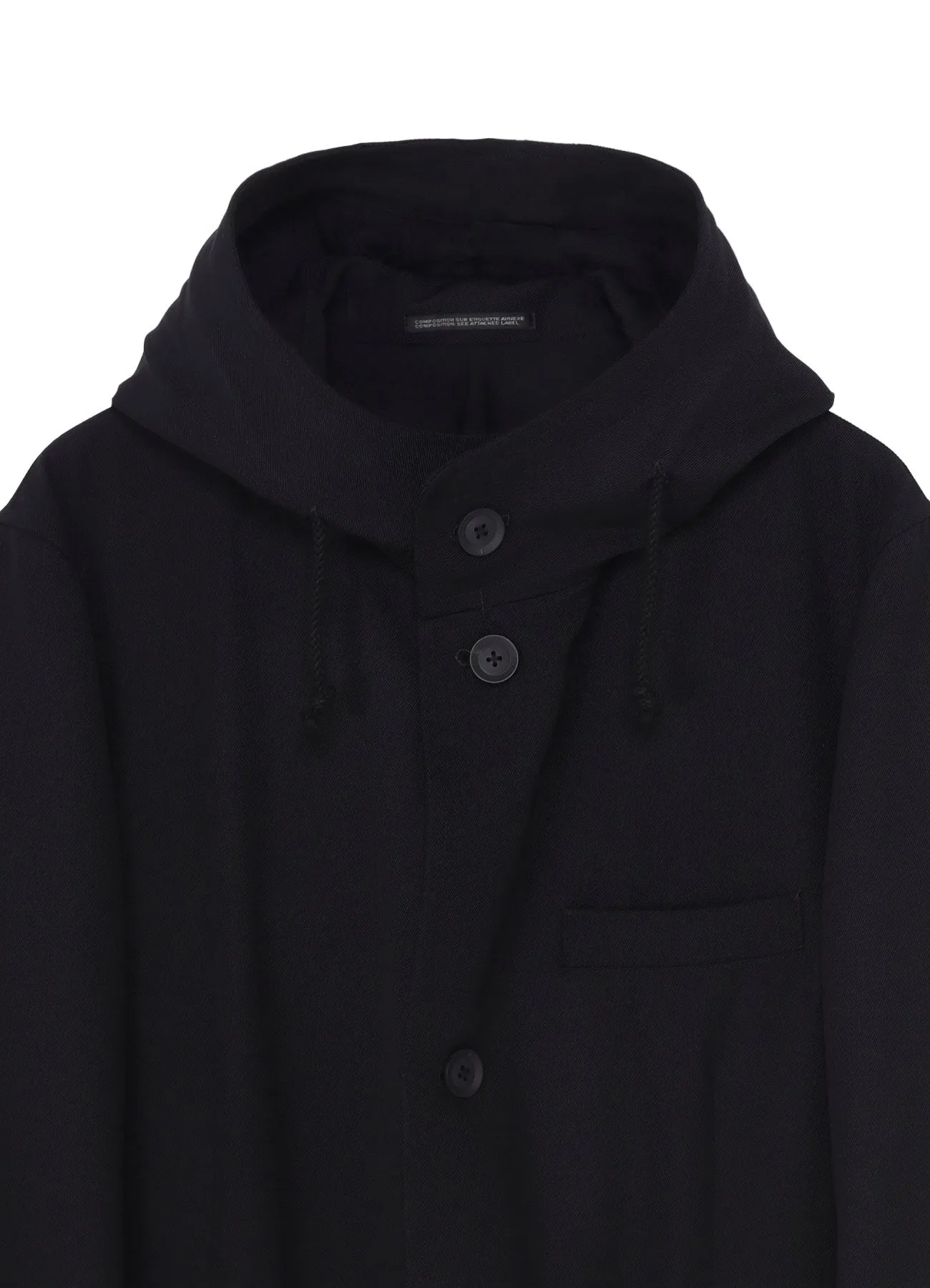 ARMY GABARDINE FOODED JACKET sold by Yohji Yamamoto product image thumbnail 4
