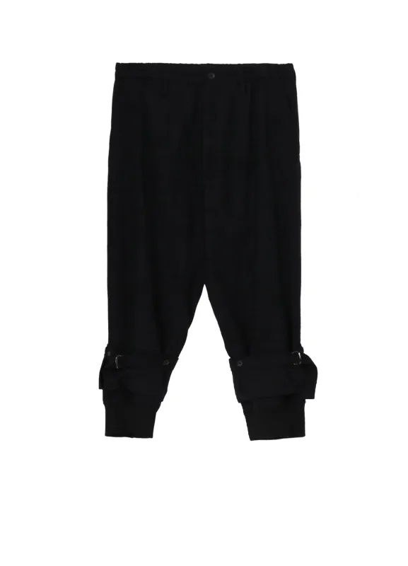 MELTON DOUBLE HEM RIB PANTS sold by Yohji Yamamoto