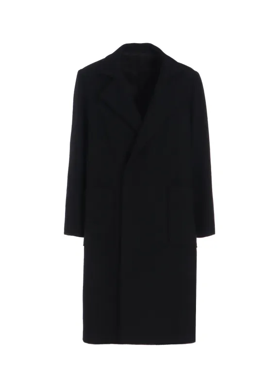 4/24 KERSEY TUBE LAPEL DOUBLE LONG COAT sold by Yohji Yamamoto