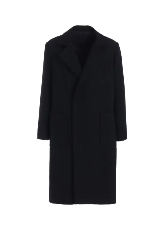 4/24 KERSEY TUBE LAPEL DOUBLE LONG COAT sold by Yohji Yamamoto