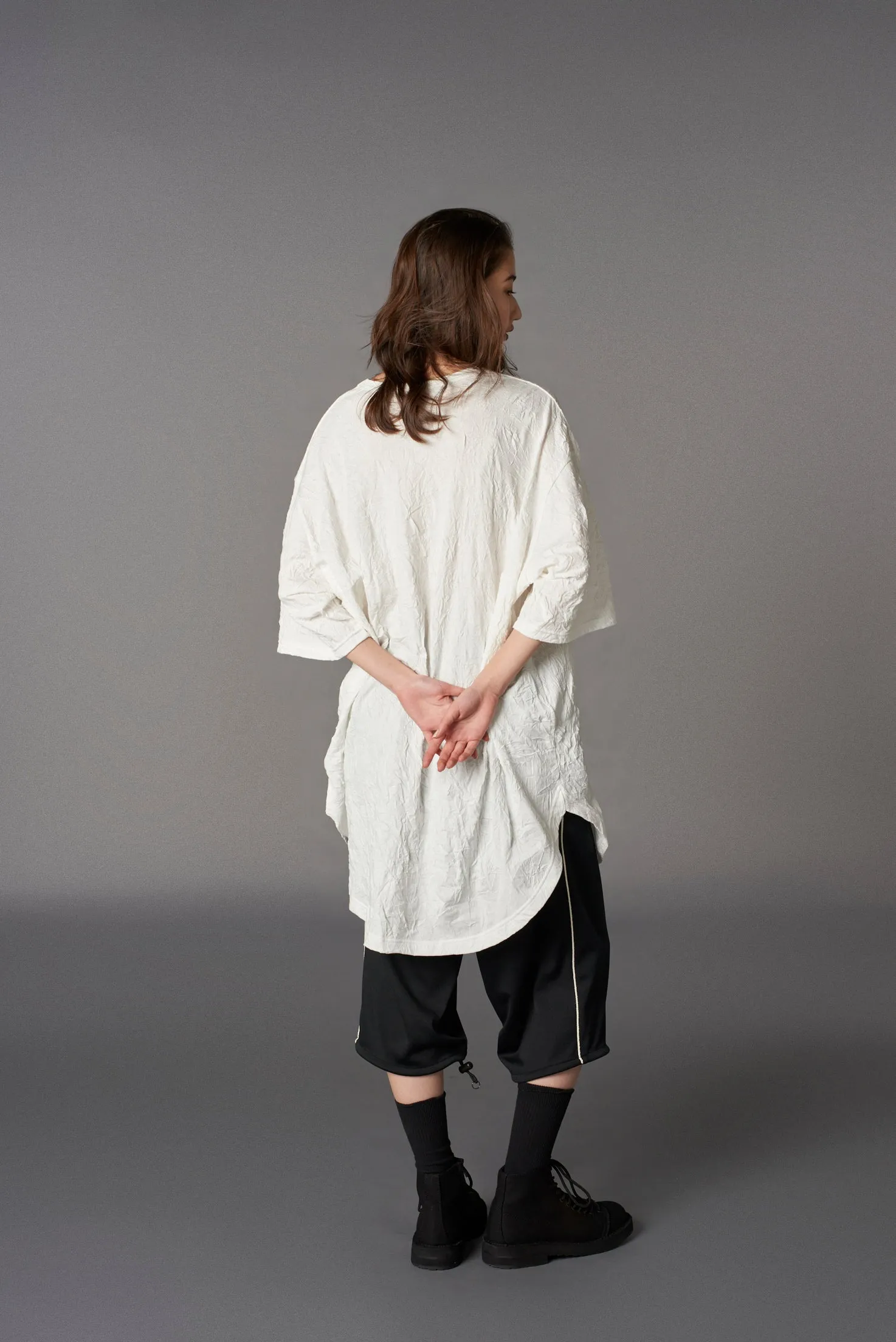 CATCH WASHER HEM ROUND JUMBO T-SHIRT SHORT SLEEVES sold by Yohji Yamamoto product image thumbnail 4