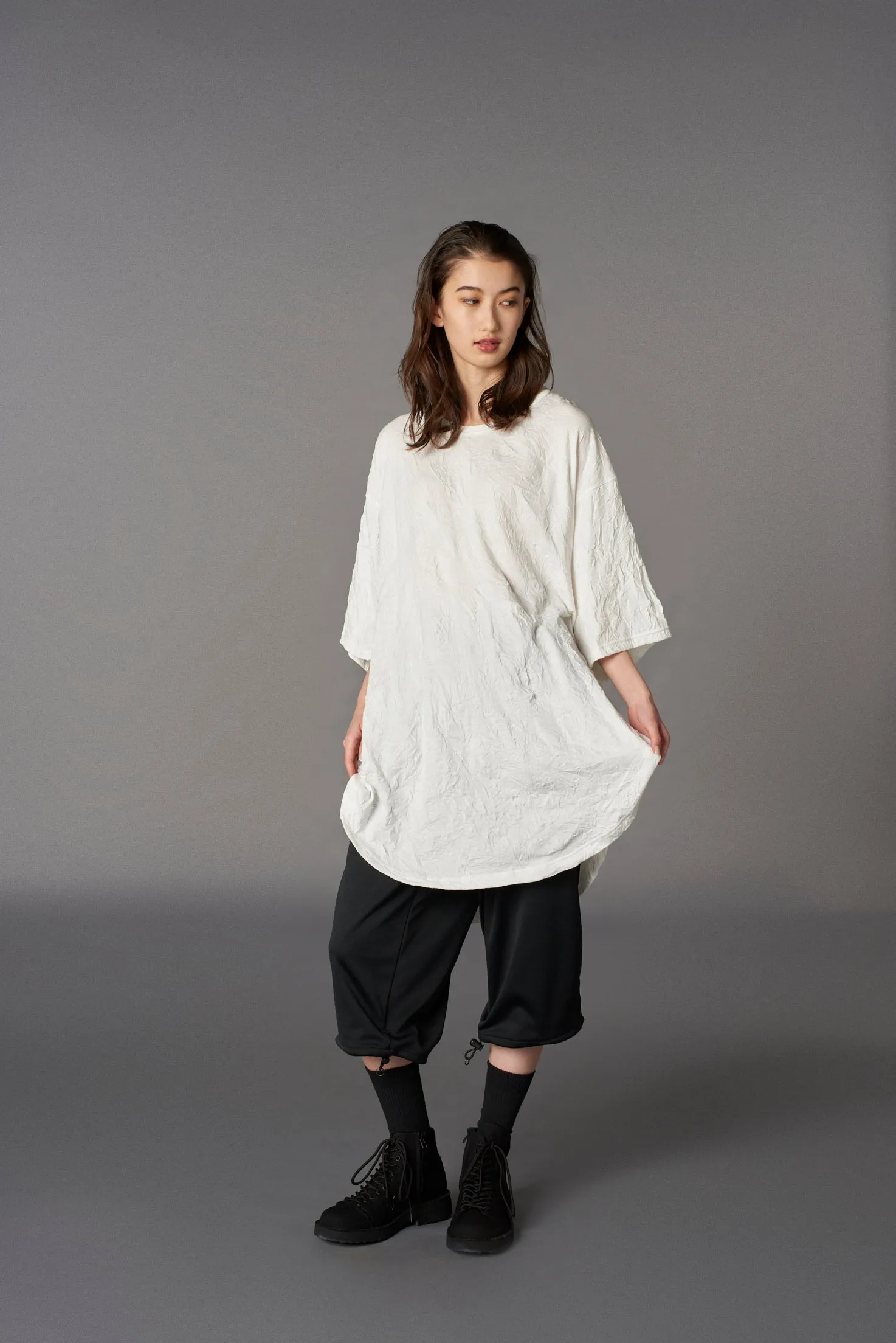 CATCH WASHER HEM ROUND JUMBO T-SHIRT SHORT SLEEVES sold by Yohji Yamamoto product image thumbnail 2