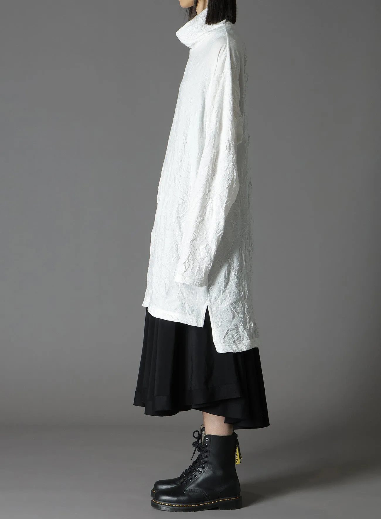 CATCH WASHER RIGHT BUTTON-OPENING BIG TURTLENECK sold by Yohji Yamamoto product image thumbnail 3