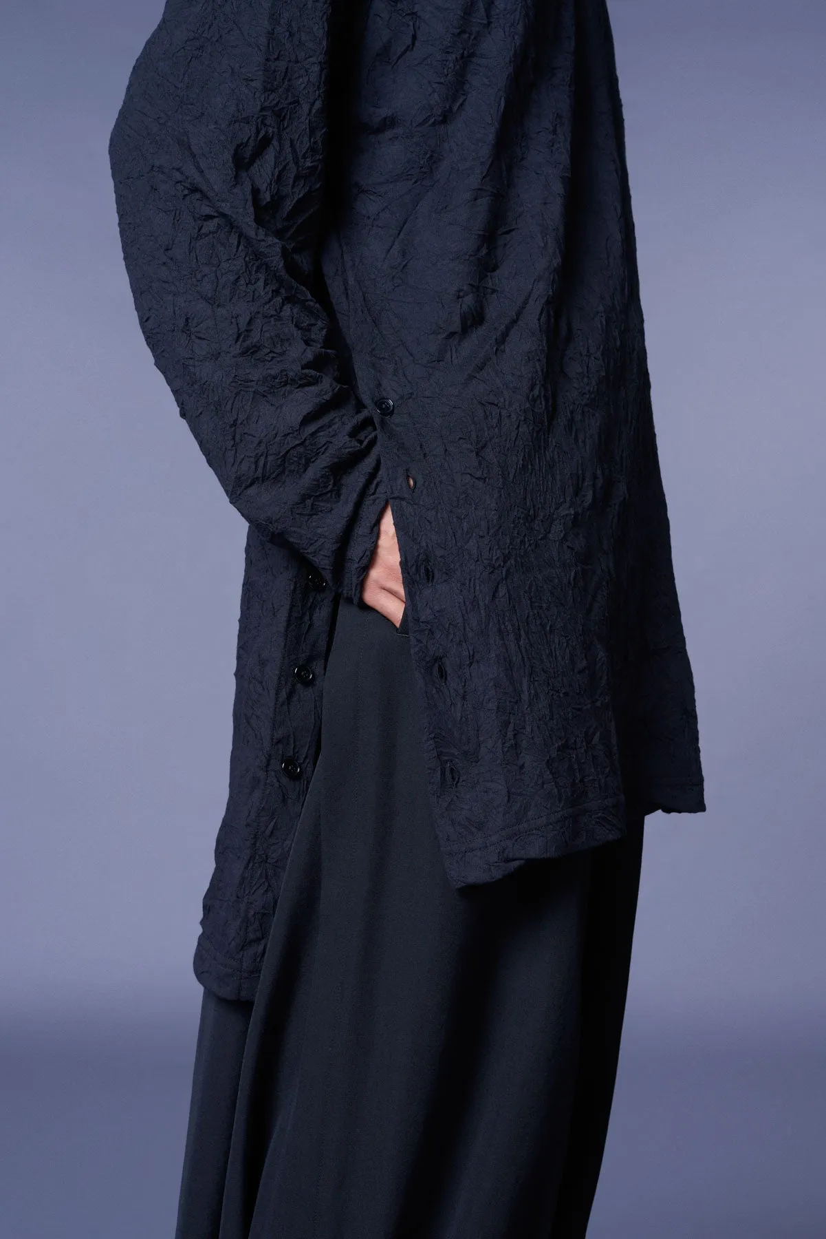 CATCH WASHER RIGHT BUTTON-OPENING BIG TURTLENECK sold by Yohji Yamamoto product image thumbnail 5