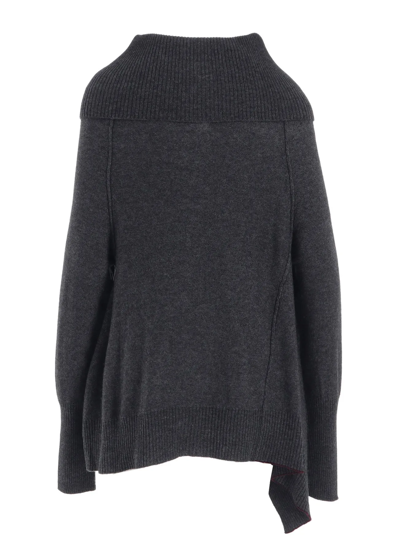 WOOL BREND DRAPED CARDIGAN sold by Yohji Yamamoto product image thumbnail 4