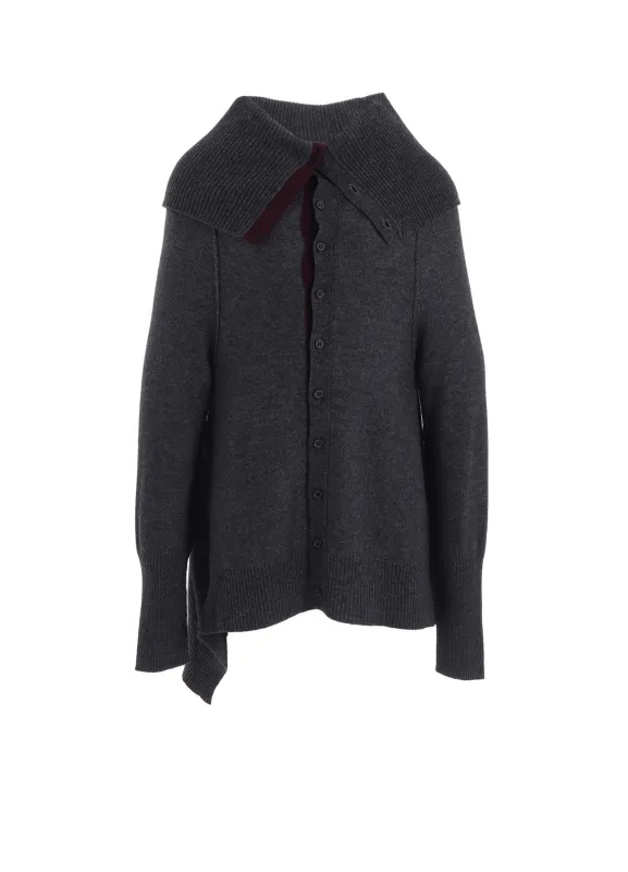 WOOL BREND DRAPED CARDIGAN sold by Yohji Yamamoto