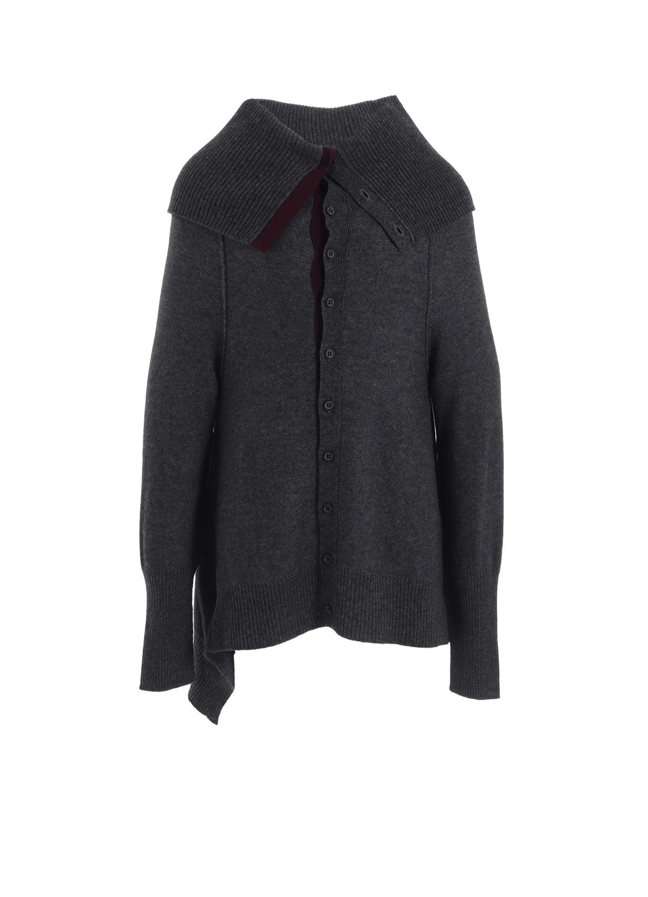 WOOL BREND DRAPED CARDIGAN sold by Yohji Yamamoto