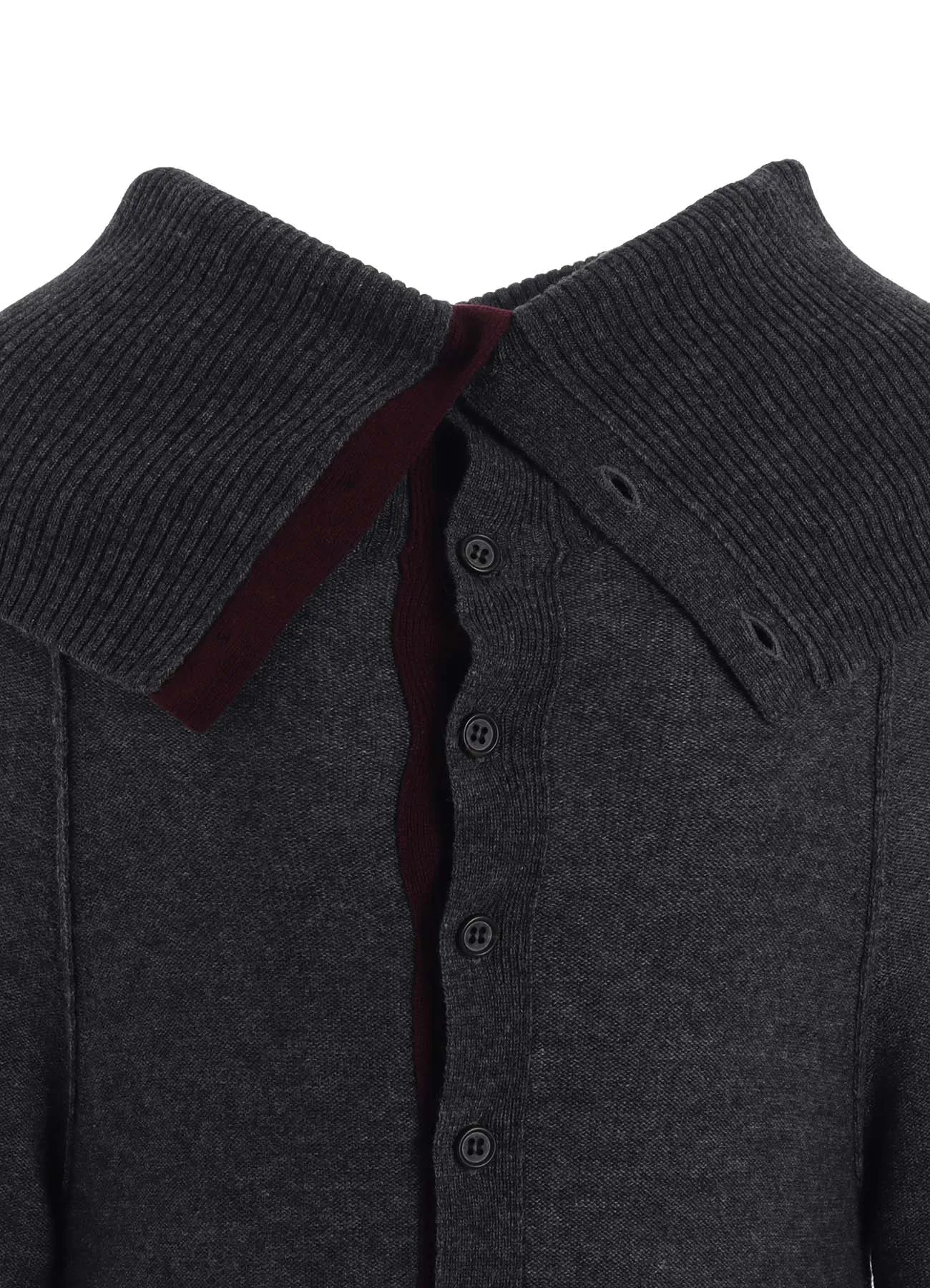 WOOL BREND DRAPED CARDIGAN sold by Yohji Yamamoto product image thumbnail 5