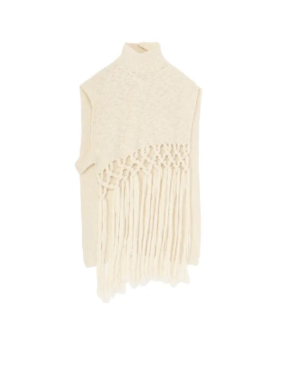 THICK SLUB JERSEY FRINGE VEST made by Yohji Yamamoto